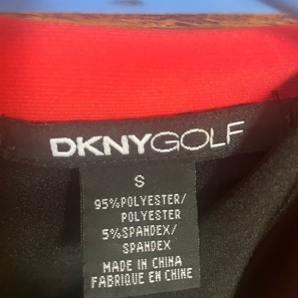 DKNY size small. Black with red and white. EUC - Picture 3 of 4